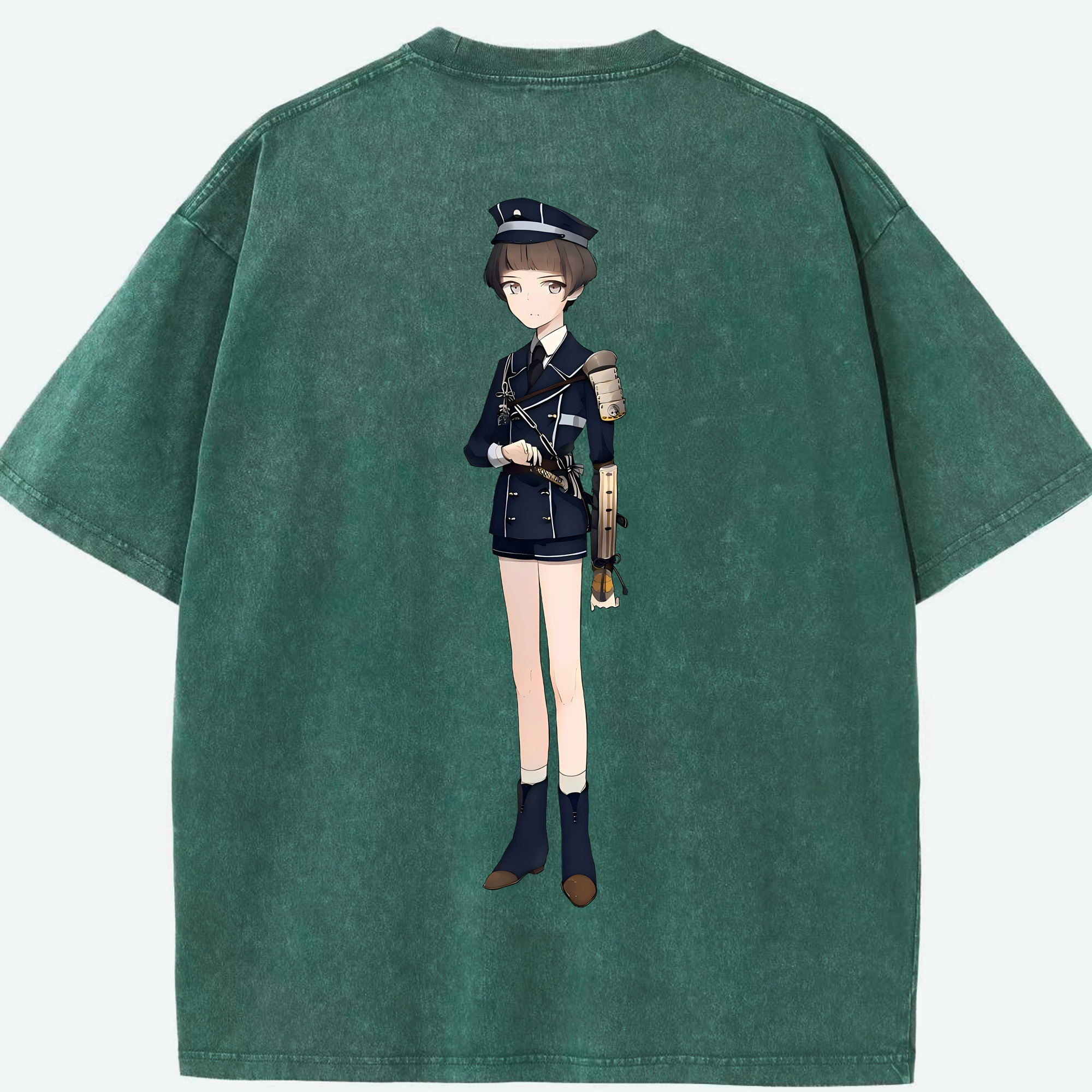 （画像用） 刀剣乱舞 Touken Ranbu 綿100% ヴィンテージ風 半袖Tシャツ（背面プリント）